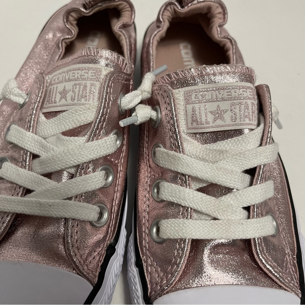 Converse Metallic Pink Sneakers - Picture 9 of 14